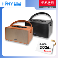 [ผ่อน 0%] AIWA Timeless Bluetooth Speaker ลำโพงบลูทูธพกพา BASS++