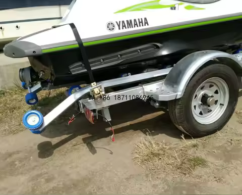Yacht Trailer Motor Boat Aluminum Assault Boat Rubber Fishing Boat Trailer