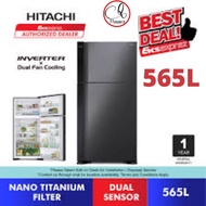 Hitachi Inverter 2 Door Stylish Refrigerator (565 L) R-V660P7M-1 BBK