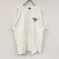 Hard Rock Cafe 短袖印花 T 卹，白色，L 碼，古著。