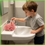 Animal Hand Towels Soft Fuzzy Ball Decorative Funny Cartoon Bunny Fuzzy Ball Hand Towels for Kitchen