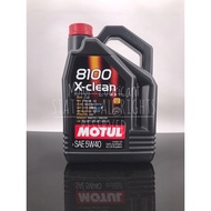 Motul 8100 X-Clean 5W40 5 Litres COD PUCHONG/IPOH RM320 5L