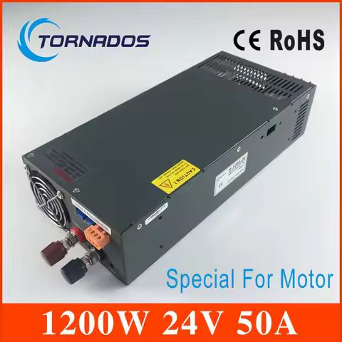 1200W 24V 50A adjustable 220V input Single Output Switching power supply Special for motor AC to DC 