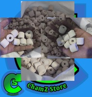 Bioring bio ring 1kg / ceramic ring / bio ceramic / bio ring / media rumah bakteri aquarium / media