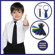 TALI LEHER SEKOLAH ZIP/ SCHOOL PREFECT NECK TIE/ HARGA BORONG/ TALI LEHER PENGAWAS SEKOLAH/ TIE WITH