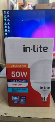LAMPU IN LITE 50 WAT 40 WAT 30 WAT MODEL INBC002 50W LAMPU LED IN LITE CAPSULE BOHLAM KAPSUL INLITE