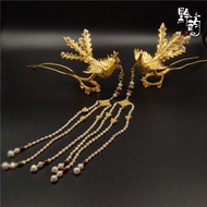Qian yun Perhiasan Perak Perak Murni 99 Tusuk Konde Rambut Perak Murni