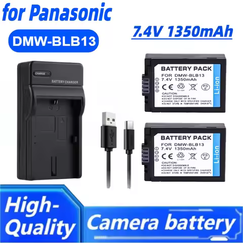 DMW-BLB13 Camera Battery+Charger for Panasonic DMC-G1 G2 GF1 GH1 G10GK Batteries