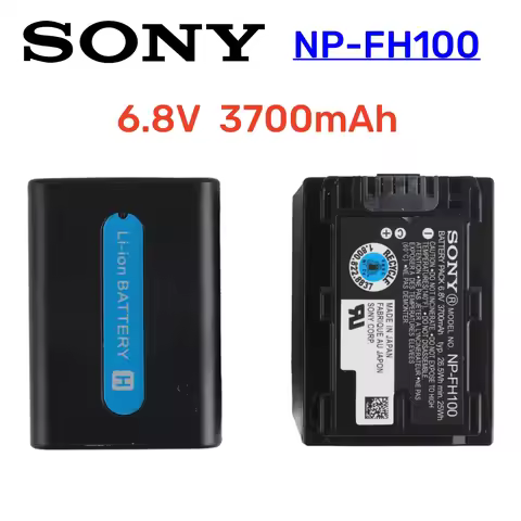 Original NP-FH100 NP FH100 Battery + LCD USB Dual Charger for SONY NP-FH70 FH50 FH30 DCR-SX40 SX40R 
