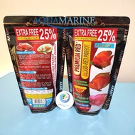 Akari Premium Red Blood Red Parrot Astaxanthin 250gram Fish Pellet Food louhan channa cichlid 250gr Aquamarine Fish