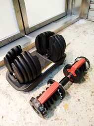 快速調節式啞鈴一對 總共110磅