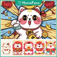 【HF】Lucky Cat 5D DIY Diamond Painting Kit Cosmic Cross Diamond Embroidery Painting Rhinestone Mosaic