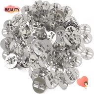 BEAUTY 100Pcs Candle Manufacturing Bases, 2.3 cm/0.91 inch in diameter Metal Metal Wood Wick Clips, 