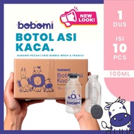 Bobomi 100 Glass Breast Milk Bottle ML contains 10 PCS FREE Bottle Brush Ice Gel/ Breast Milk Bag/