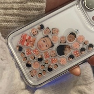 Hot Sale Seventeen Blackpink BTS Customized Phone Case Acrylic Heads DIY Anime Idols Baby Face Custom Gifts