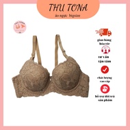 Big size bra with thin foam frame, C cup lace bra to cover breast fat THUTONA B83 breast lift with a
