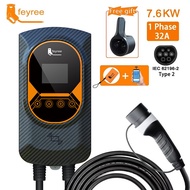 feyree EV Charger Wallbox Type 2 EV Charging Station 16A 32A Electric Vehicle EV Car Charger EVSE EV