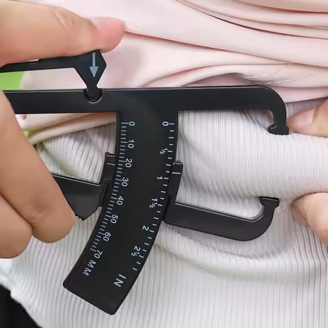 Digital Body Fat Caliper Skinfold Thickness Measuring Tool Body Fat Clip Skin Fat Measurement Calipe
