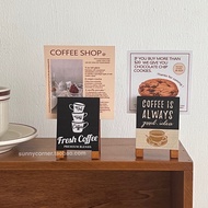 Old Time Retro Note Holder Ornaments Desktop Message Note Holder Polaroid Photo Holder Wooden Card H