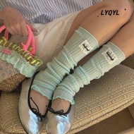 LYQYL/Spring Summer Solid Color Soft Waxy Socks Candy Color Japanese Girls Niche Leg Socks Double Ne