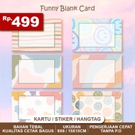 / CARD STICKER WARMTAG FUNNY BLANK CARD BLANK GREETING CARD
