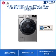 LG 20KG/10KG Front Load Washer Dryer with Direct Drive Inverter and Steam F2720RVTV Washing Machine