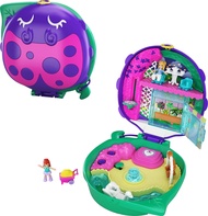 Playset, Outdoor Toy with 2 Micro Dolls & Surprise Accessories, Pocket World Lil Ladybug Garden Comp