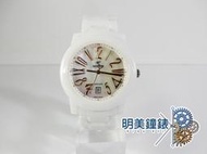 **明美鐘錶** MIRRO 米羅 雷射感大數字陶瓷錶(白X玫瑰金) 6940G-33615WR