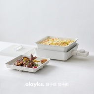 olayks Lishi Multi-Functional Cooking Pot Household Roast and Instant Boil 2-in-1 Pot Barbecue Cooki