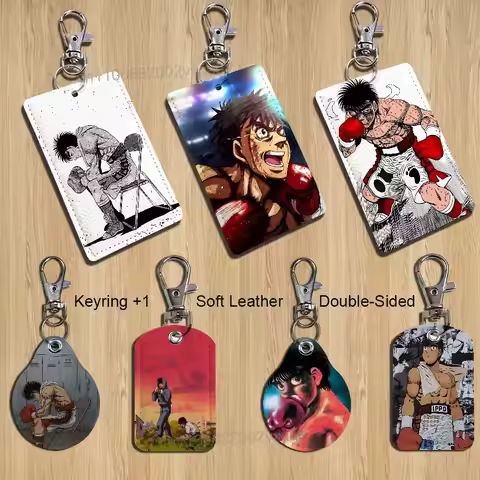 Makunouchi COOL Hajime no Ippo Card Holder Keychain Key Ring Door Lock Access Protective Case For Se