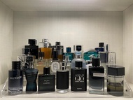 男士香水分裝5ml Men’s Fragrance Decant YSL Prada Chanel Dior Armani Hermes Diptyque D&amp;G Jean Paul Gaultier