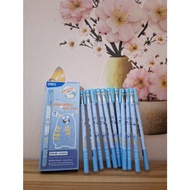 Box of 12 erasable gel ink pens Deli G55, G98 - Blue and black ink