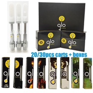 In stock 20/30pcs Empty GLO Carts Extracts Vape Cartridges 0.8ml 1ml Vape Carts 510 Thread Thick Oil