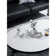Rzone Mickey Mouse Ornaments Electroplating Cute Children's Room Model Room Soft Decorations TV Cabi