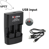 VFTT Battery Charger 14250 15266 CR123/CR2 Dual Charger