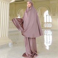 Termurah Lozy Hijab - Mecca Prayer Set With New Pouch ( Mukena Satin