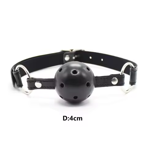 Adult Toys of Hard Ball Gag Mouth Gag 3 Breathing Holes Ball Plug for SM Game