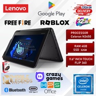 (TOUCH SCREEN + LIPAT 360) CTL LAPTOP FLIP 360 CHROMEBOOK l TOUCH SCREEN l PLAY STORE | 4GB RAM l SSD 32GB l I