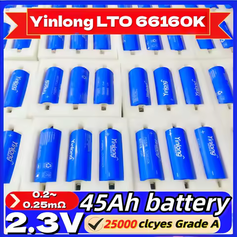 Original Yinlong LTO 66160K lithium titanate battery 2.3v 45ah DIY 12V 24V 48V solar storage RV car 