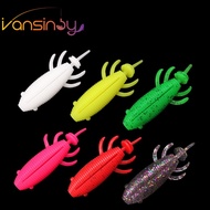 Fishing Soft Frog 8cm/13g Rubber Fishing Lure Baits Soft Tadpole Shaped Fish Baits with Crank Hook S