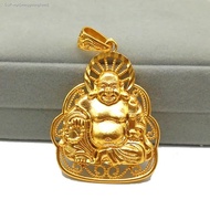 Wgk Việt Nam Vàng Bồi Tích Hollow Chạm Khoét Lớn Phật Quan Âm Mặt Dây Chuyền Bằng Đồng Thau Mạ 24 K