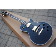 หายาก Gibson Les Paul Custom Electric Guitar Gold Hardware สีขาวสีดำ