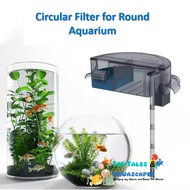 Circular Round Fish Tank Filter Set for Mini Aquarium, Round or Cylinder Filter Aquarium