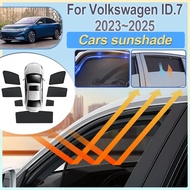 For Volkswagen VW ID7 2023 2024 2025 ID 7 Car Window Sun Shade Protector Foldable Mesh Privacy Sun S