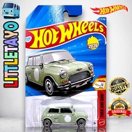 HIJAU Hot Wheels Austin Mini Cooper S Green Goodyear Diecast Classic Car Mr. Bean Morris