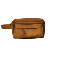 Bernie Leather Dara CH Havana Leather Pouch