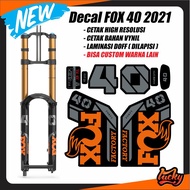 Fork fox 40 2021 orange sticker decal not decal sticker rockshox pice yari fox 40 fox taro fox