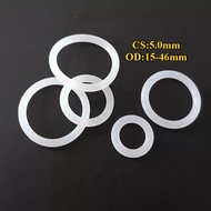 [HJC-LY-W] Silicone rubber Rubber O-Ring white o ring  (CS  5.0mm * OD 15-46mm)