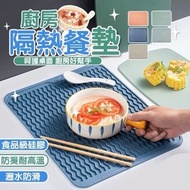 Hong Kong - 矽膠多功能墊 廚房瀝水墊 隔熱墊 餐桌墊 矽膠隔熱墊 鍋墊 防滑桌墊 多用途墊子 （藍色）