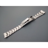 For Rolex 21mm strap deepsea solid stainless steel watch band curved end adjustable clasp buckle 44m